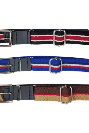 zacharias-boys-stretchable-striped-cotton-belt-for-kids-a-05multicolorpack-of-3-1-4-years-none