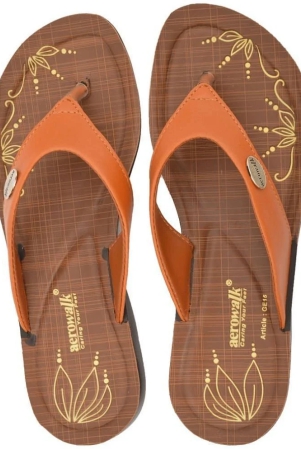 aerowalk-orange-womens-flats-none