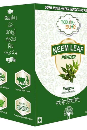 nature-sure-neem-leaf-powder-200g-with-free-rose-water-50ml