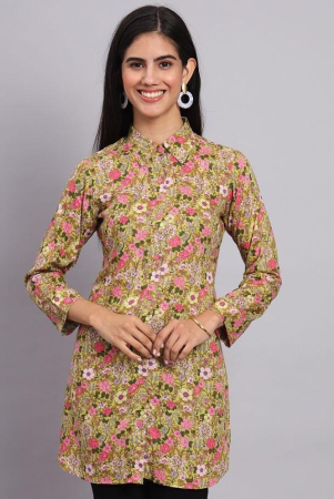 tissu-rayon-printed-shirt-style-womens-kurti-yellow-pack-of-1-none