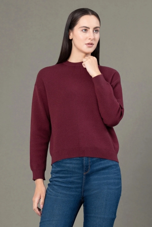 RedTape Round Neck Solid Sweater for Women |  Everyday Comfort