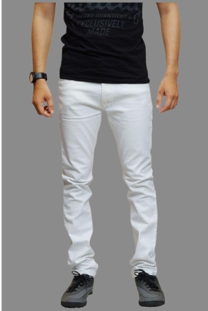 halogen-white-cotton-blend-slim-fit-mens-jeans-pack-of-1-none