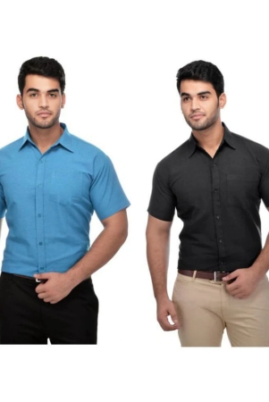 deshbandhu-dbk-cotton-regular-fit-half-sleeves-mens-formal-shirt-multi-pack-of-1-none