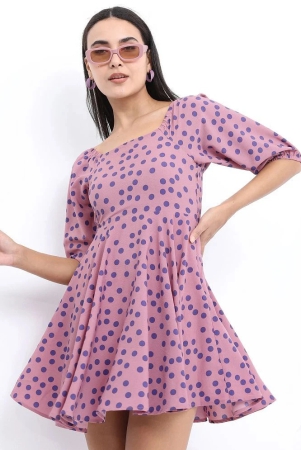 ketch-polyester-printed-mini-womens-fit-flare-dress-pink-pack-of-1-none