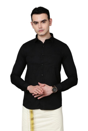 kalyan-silks-cotton-shirt-with-kalyan-silks-cotton-shirt-with-black-solid-by-ecofriendly