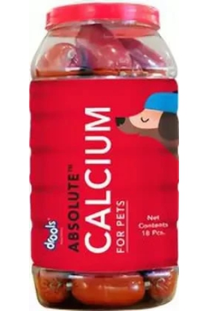 Drools Absolute Calcium Sausage Dog Food, 18 Piece