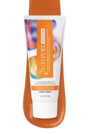 butipure-groovy-orange-semi-permanent-conditioning-temporary-waterproof-hair-color-60ml