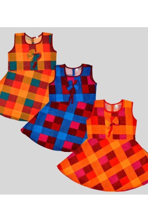 sathiyas-multicolor-cotton-girls-frock-pack-of-3-3-4-years