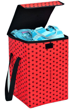 sh-nasima-laundry-star-printed-45-l-red-laundry-bag