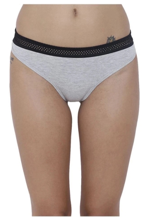 basiics-by-la-intimo-pack-of-1-cotton-womens-thongs-grey-none