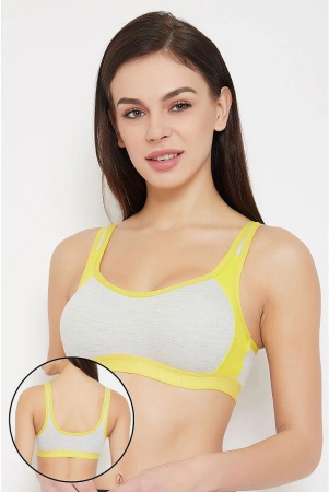 clovia-grey-cotton-removable-padding-womens-sports-bra-pack-of-1-none