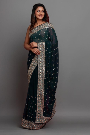 estela-green-georgette-saree-with-blouse-piece-pack-of-1-green