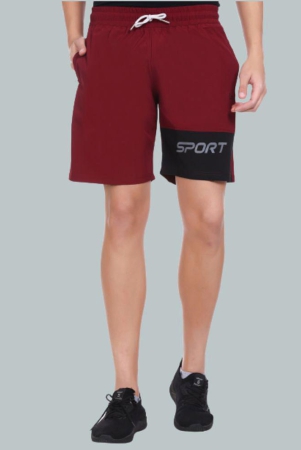 leebonee-maroon-polyester-blend-mens-shorts-pack-of-1-none