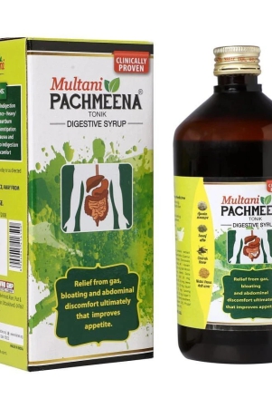 Multani Pachmeena Tonik Digestion Syrup | Improves Appetite | Natural Stomach 450 Ml