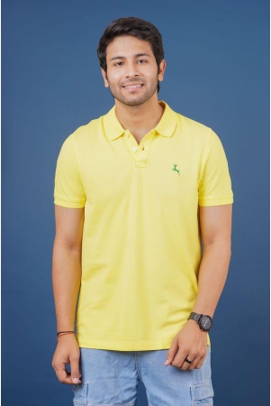 mens-yellow-embroidery-polo-t-shirt