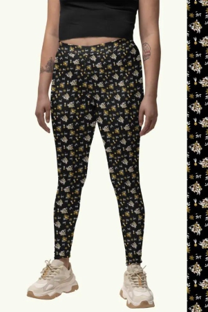 daffodil-dream-printed-athleisure-leggings-for-women-with-side-pocket-attached