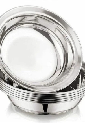 dynore-6-pcs-stainless-steel-silver-dessert-plate-silver