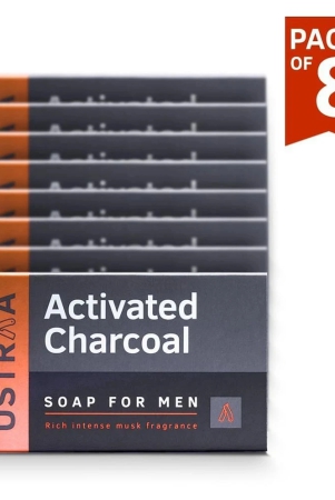 ustraa-deo-soap-with-activated-charcoal-for-men-100-g-pack-of-8-activated-charcoal-soap-with-deo-fragrance-cleans-toxins-and-bacteria-no-sulphate