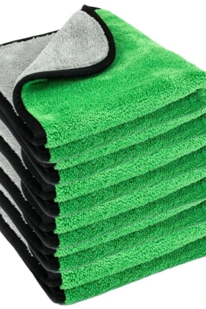 auto-hub-green-800-gsm-drying-towel-for-automobile-pack-of-6-