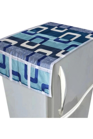 fabolic-single-cotton-blue-fridge-top-cover-blue