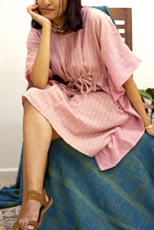 3D Kaftani Dresses Pink-S
