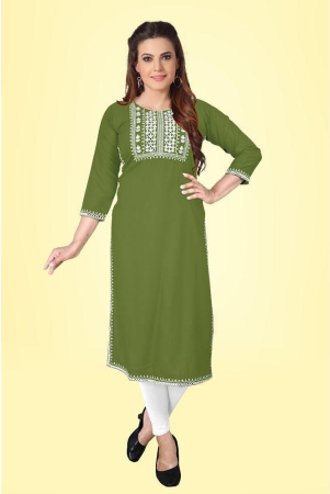 kapadia-green-rayon-womens-straight-kurti-pack-of-1-none