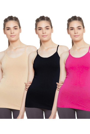 Outflits Cotton Smoothing Cami Shapewear - Pack of 3 - L