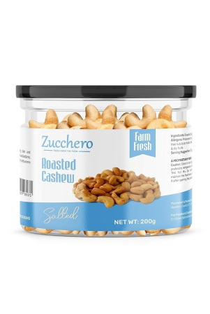 zucchero-roasted-crunchy-cashew-lightly-salted-zero-cholesterol-200g-oil-free-roasting-slow-baked-nuts-earthy-flavour-no-oil