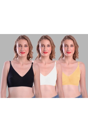 madam-multicolor-cotton-blend-non-padded-womens-everyday-bra-pack-of-3-none