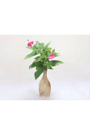 khurja-pottery-flower-vase-pan-shape-cream-colour-10-inches