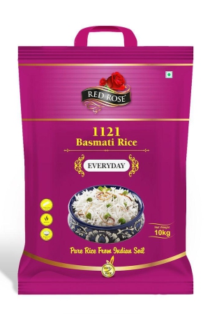 Red Rose Everyday Basmati Rice, Naturally Aged, Perfect for Everyday Use, 10 KG