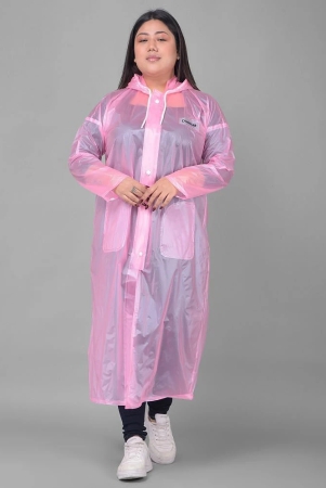 dollar-polyester-long-raincoat-pink-none