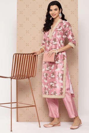 women-floral-printed-regular-kurta-with-trousers