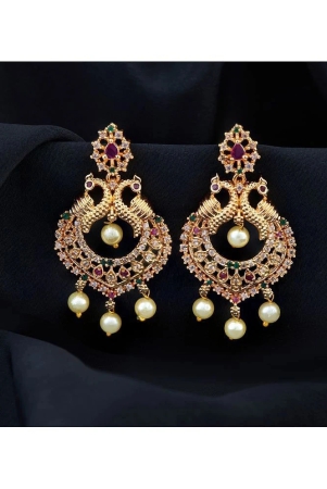 ROFARWORD Gold Jhumki Earrings ( Pack of 1 ) - Gold