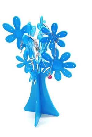 connectwide-abs-sun-flower-necklace-stud-earring-holder-organizer-display-rack-tower-stand-tree-with-base-tray-jewelry-for-women