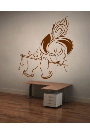 Decor Villa Shri Krishna Wall PVC Wall Stickers