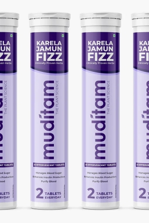 muditam-ayurveda-karela-jamun-fizz-80-effervescent-tabletskarela-jamun-juicehelps-in-high-sugar-conditionpromotes-healthy-glucose-levels-boosts-digestive-healthideal-for-40-days