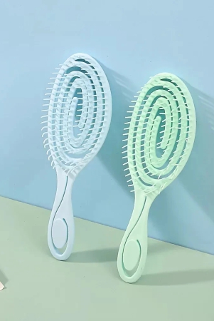 oval-shape-hair-brush-multi-colours-green