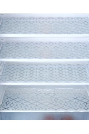 E-Retailer Set of 4 PVC White Fridge Mats - White