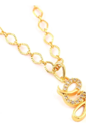 Jewar Mandi - Golden Pendant ( Pack of 1 ) - Golden