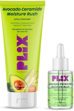 plix-barrier-repair-regime-with-avocado-ceramide-moisture-rush-serum-cleanserpack-of-2