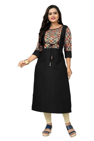 rangrasiya-black-cotton-blend-womens-straight-kurti-pack-of-1-3xl