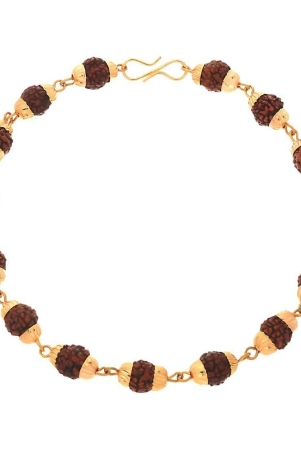 rudraksha-bracelet-gold-plated