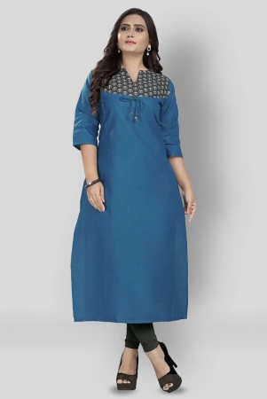 rangrasiya-blue-cotton-womens-straight-kurti-pack-of-1-l