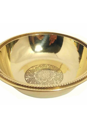 a-h-enterprises-sweet-dish-bowl-halwa-plate-brass-serving-bowl-100-ml-set-of-1-brass