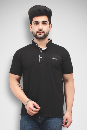 forbro-black-cotton-blend-regular-fit-mens-t-shirt-pack-of-1-none