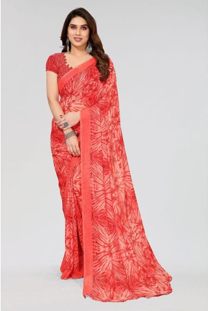 kashvi-sarees-georgette-printed-saree-with-blouse-piece-red-pack-of-1-red