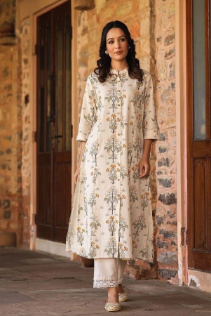 amiras-indian-ethnicwear-cotton-flex-printed-front-slit-womens-kurti-beige-pack-of-1-none