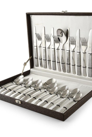 fns-madrid-hammer-finish-26-pc-cutlery-set-with-beautiful-leatheritte-packaging