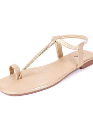 women-one-toe-rose-gold-flat-sandals